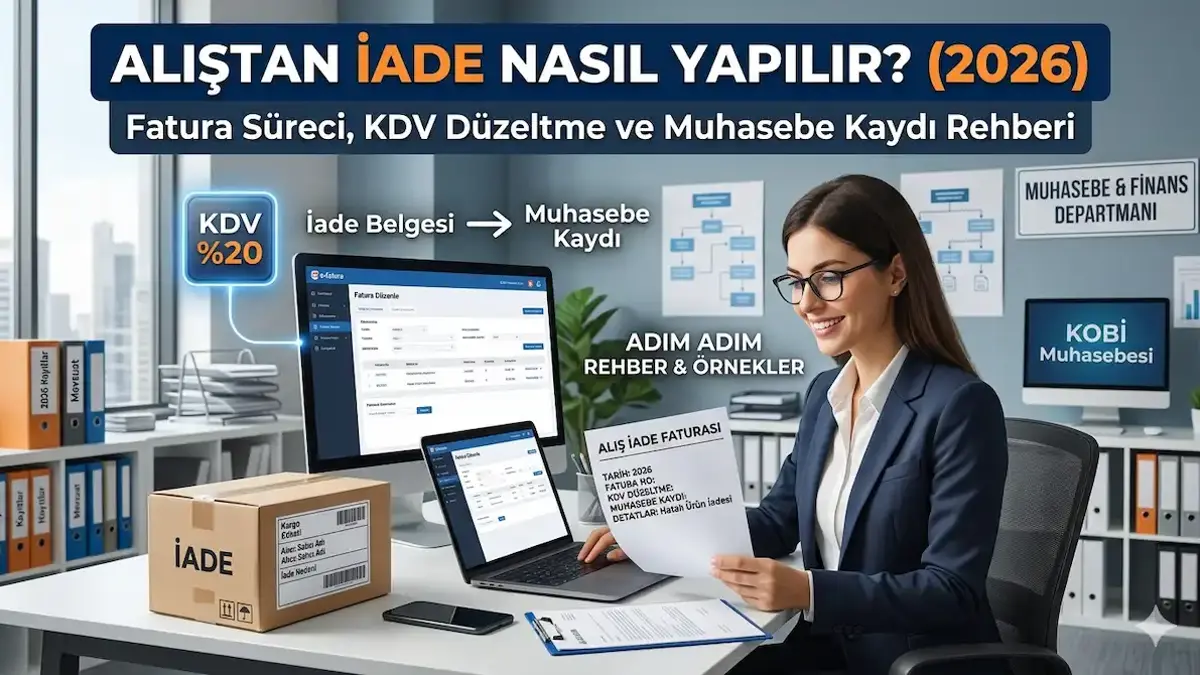 Alıştan İade Nasıl Yapılır? Muhasebe Kaydı ve Fatura Süreci (2026)