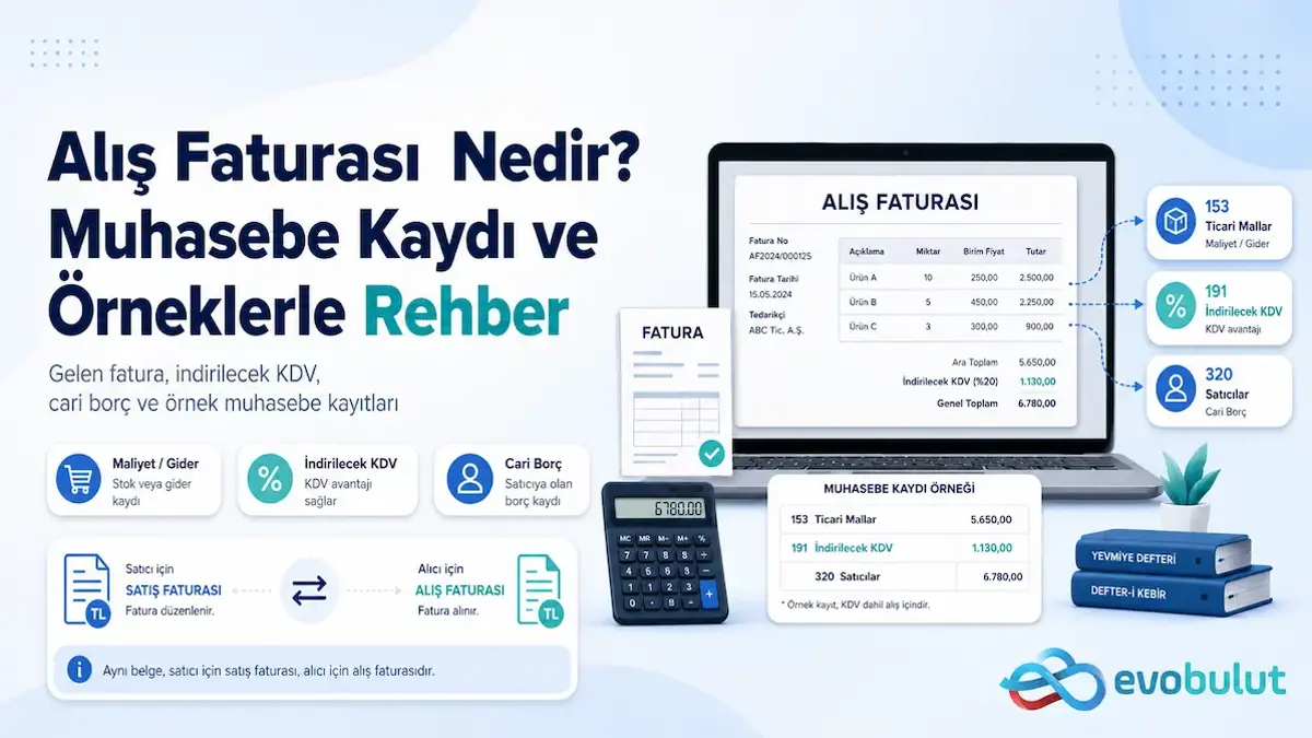 Alış Faturası Nedir? Muhasebe Kaydı ve Örneklerle Rehber