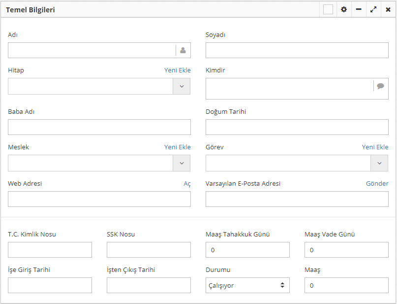Personel Yönetimi Nasıl Kullanılır