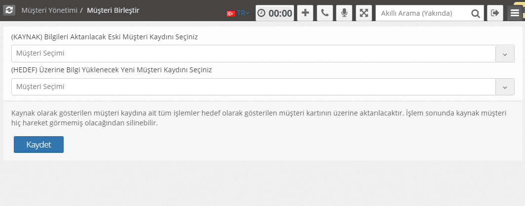 Müşteri Birleştirme Nasıl Yapılır?