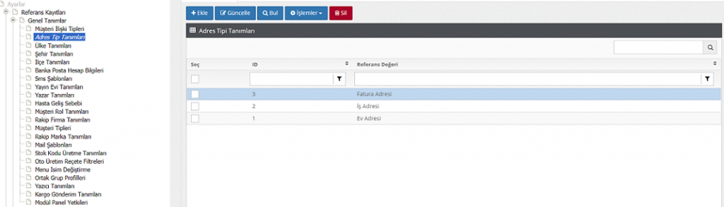 Adres Bilgileri Nasıl Eklenir