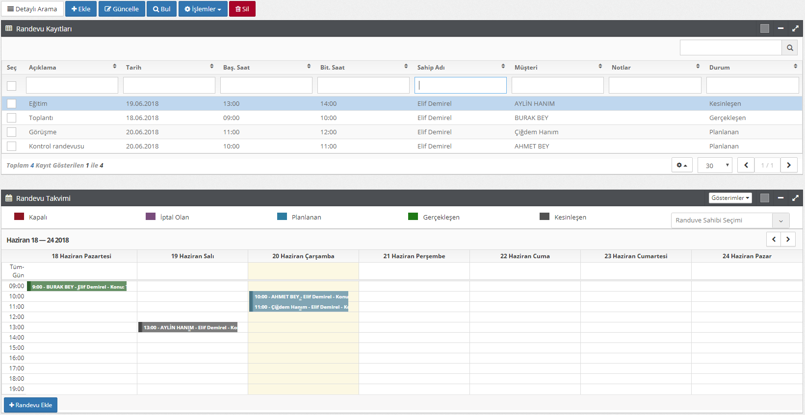 Randevular Nasıl Yönetilir?